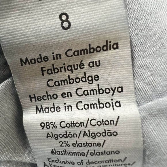 Calvin Klein Jeans Women 8 (30x20 Actual) Blue Medium Wash Cropped Relaxed - Picture 9 of 11